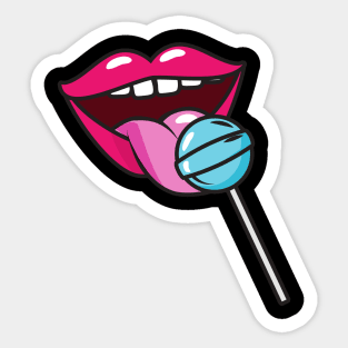 Lollipop Lips Sticker